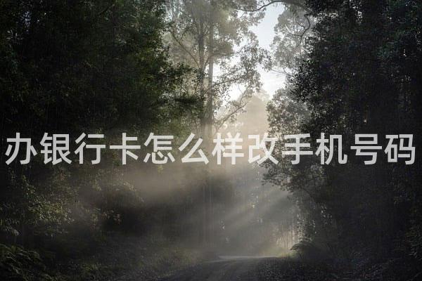 办银行卡怎么样改手机号码