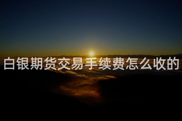 白银期货交易手续费怎么收的