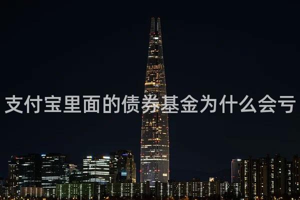 支付宝里面的债券基金为什么会亏