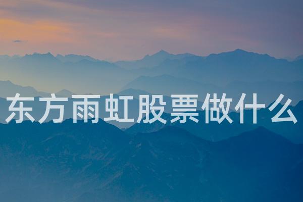 东方雨虹股票做什么