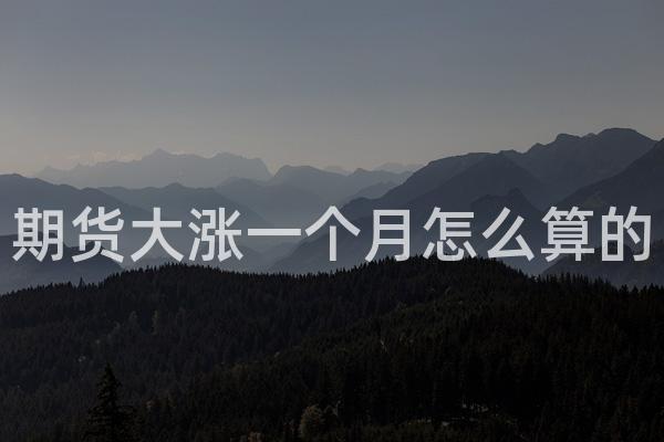 期货大涨一个月怎么算的