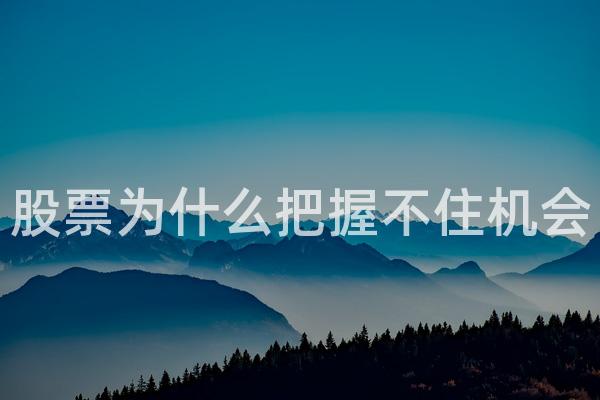 股票为什么把握不住机会