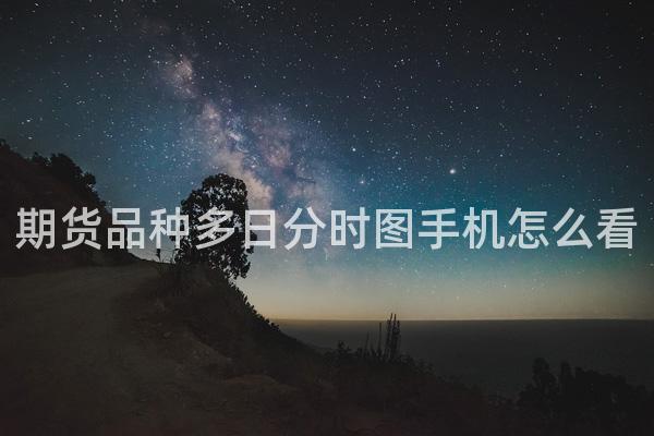 期货品种多日分时图手机怎么看