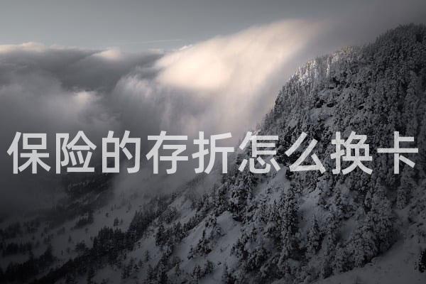 保险的存折怎么换卡