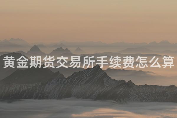 黄金期货交易所手续费怎么算
