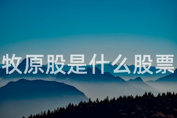 牧原股是什么股票