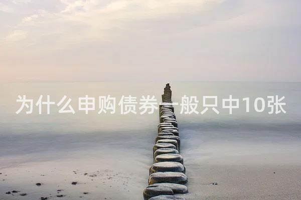 为什么申购债券一般只中10张