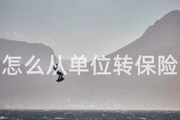 怎么从单位转保险