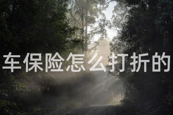 车保险怎么打折的