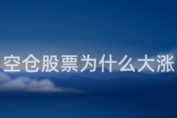 空仓股票为什么大涨