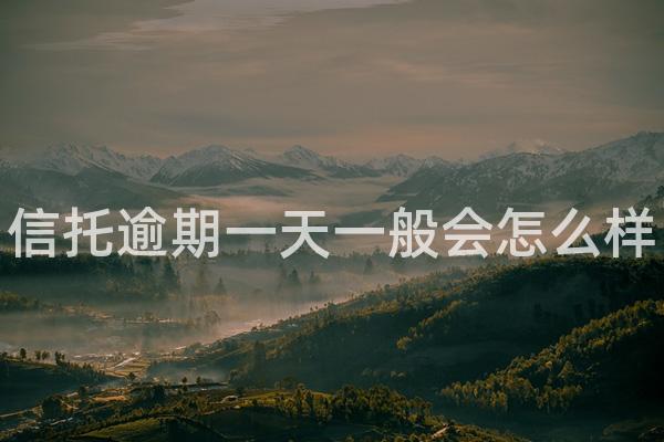 信托逾期一天一般会怎么样