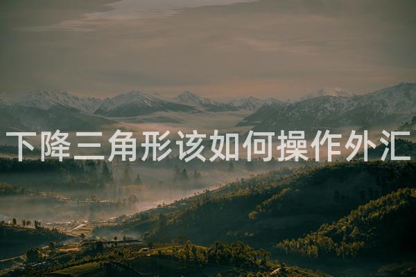 下降三角形该如何操作外汇