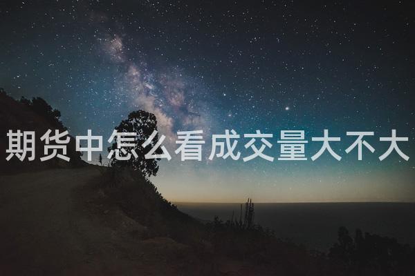 期货中怎么看成交量大不大
