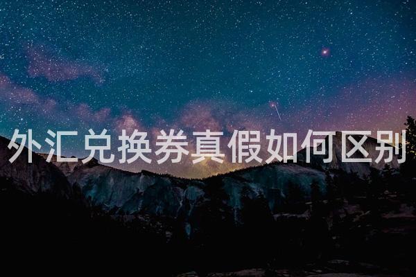 外汇兑换券真假如何区别