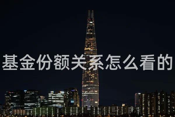 基金份额关系怎么看的