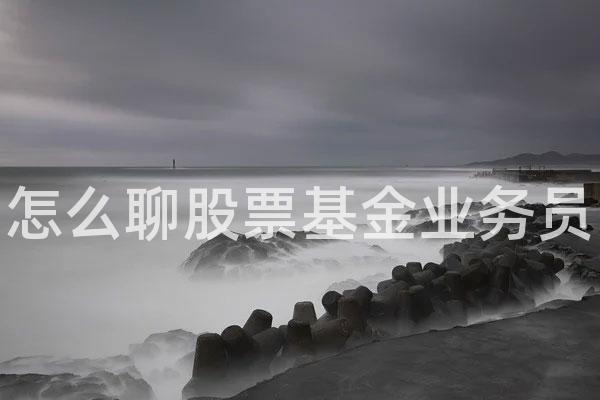 怎么聊股票基金业务员