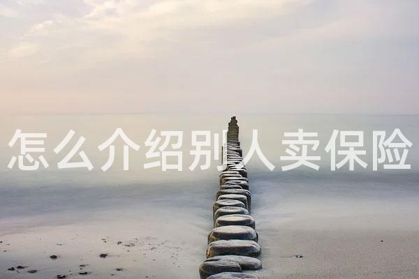怎么介绍别人卖保险