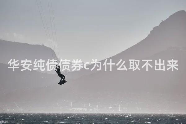 华安纯债债券c为什么取不出来