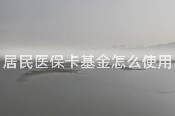 居民医保卡基金怎么使用