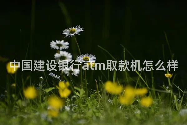中国建设银行atm取款机怎么样