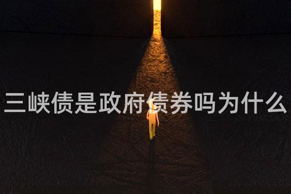 三峡债是政府债券吗为什么