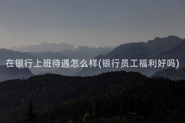 在银行上班待遇怎么样(银行员工福利好吗)