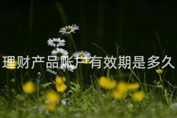 理财产品账户有效期是多久