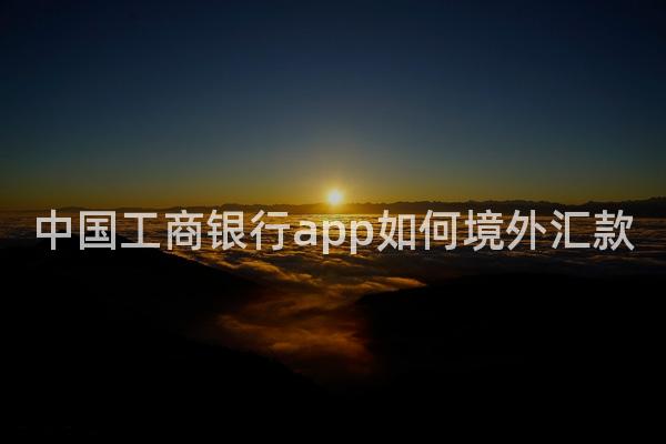中国工商银行app如何境外汇款